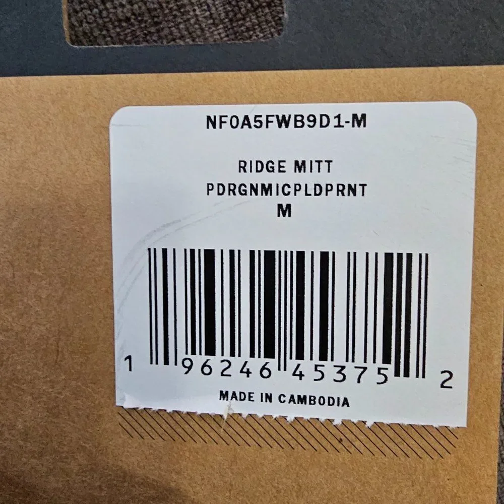 The North Face Women's Ridge Fluffy Sherpa Fleece Mitten Size Medium